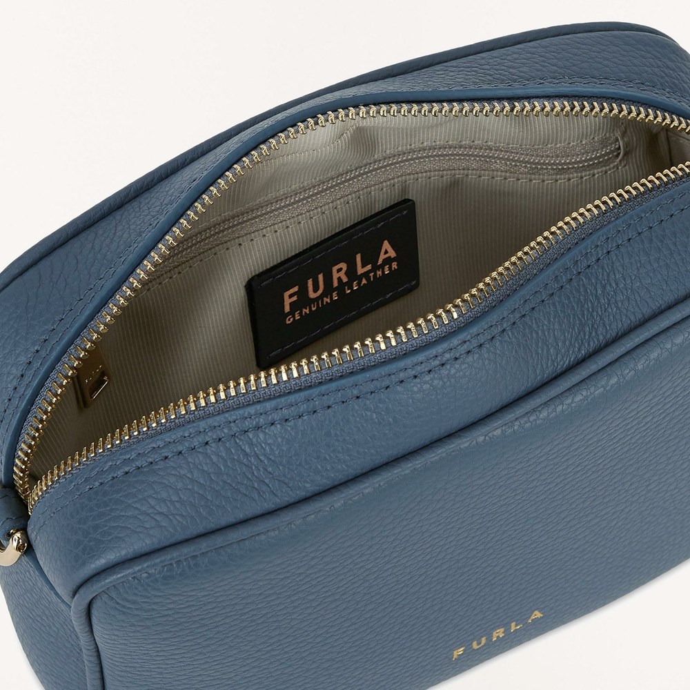 Women's Furla Real Crossbody Bags Blue | 2594-PMSUL