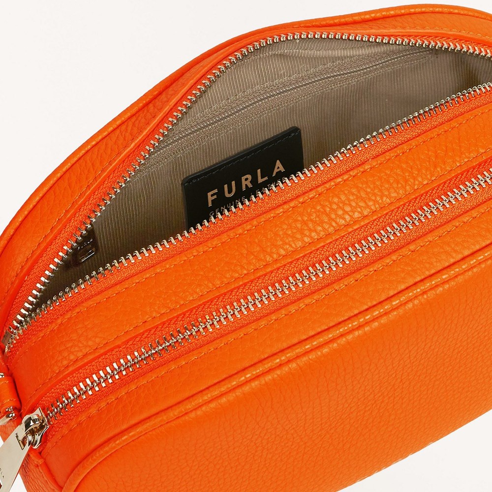 Women's Furla Real Crossbody Bags Orange | 5097-HPUVR