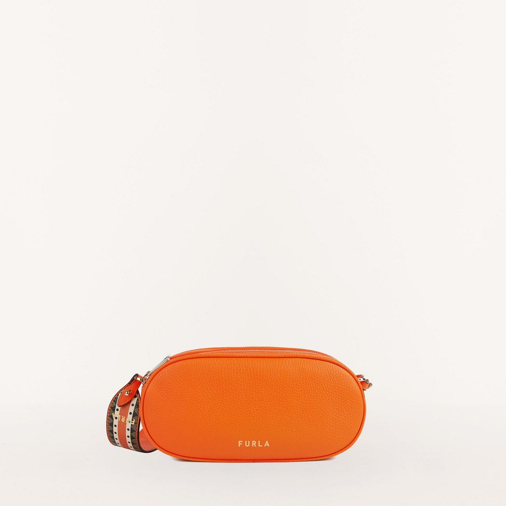 Women\'s Furla Real Crossbody Bags Orange | 5097-HPUVR