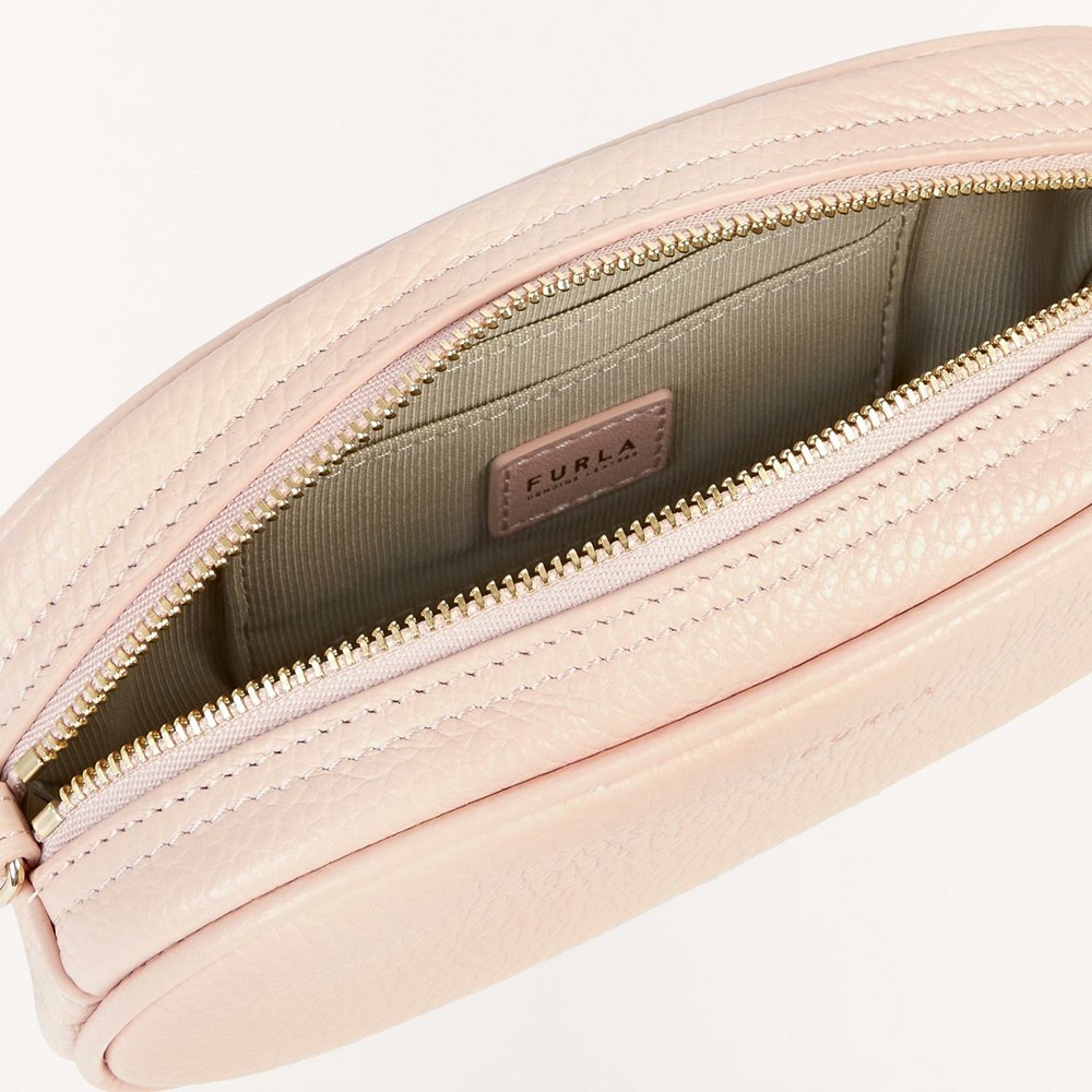 Women's Furla Real Crossbody Bags Pink | 5029-ZDKBC