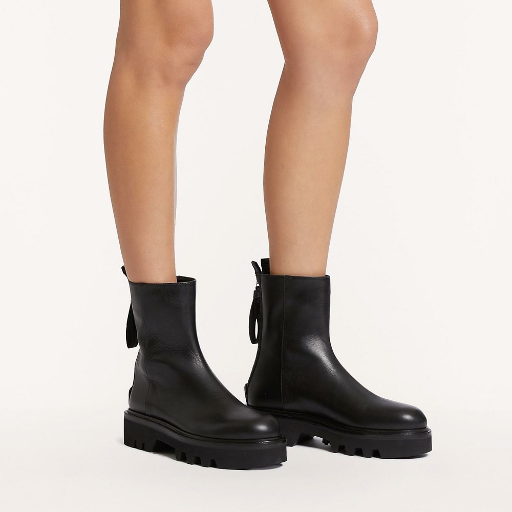 Women's Furla Rita Boots Black | 2304-HTGIF