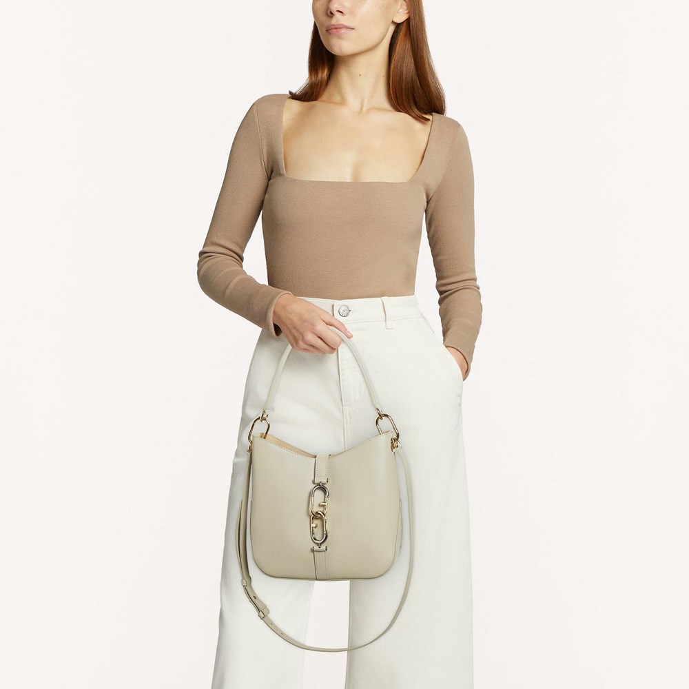 Women's Furla Sirena Crossbody Bags Beige | 7916-QXUGO