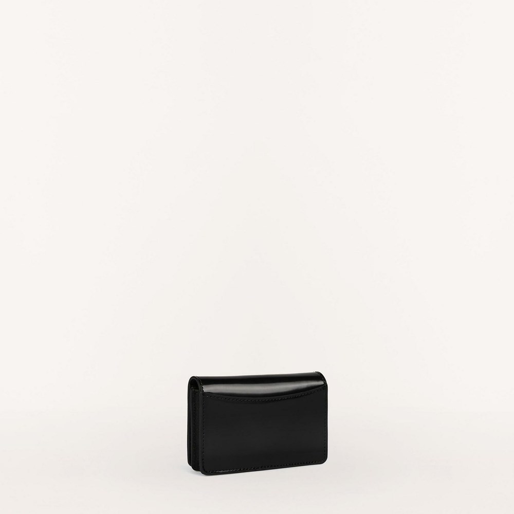 Women's Furla Splendida Card Holders Black | 0259-SUBYE