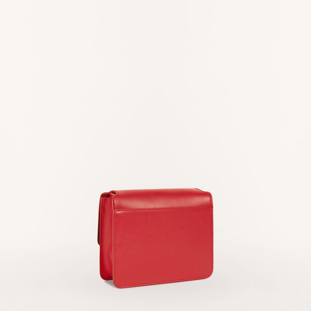 Women's Furla Tuberosa Crossbody Bags Red | 0813-QEGWR