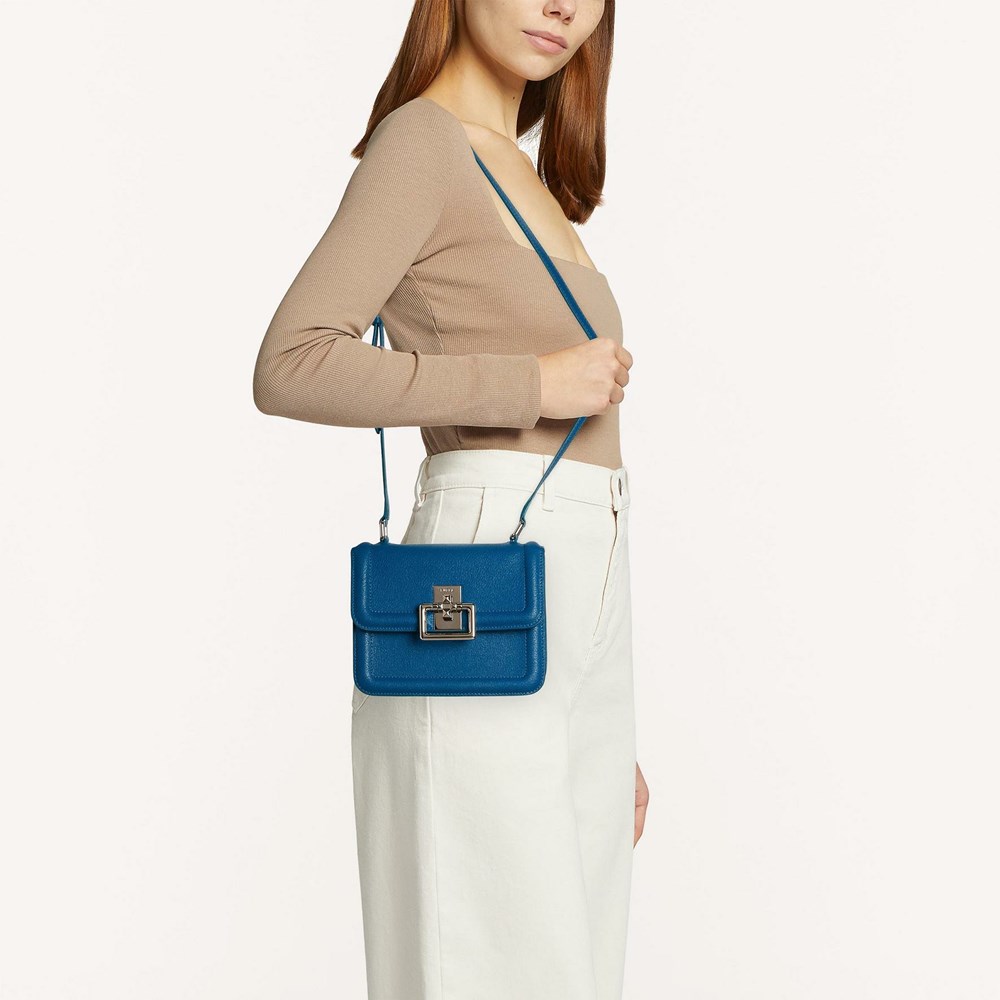 Women's Furla Villa Crossbody Bags Blue | 8506-XSKWL