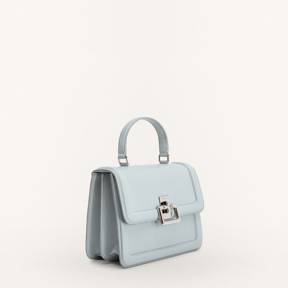 Women's Furla Villa Handbags Blue | 3794-RUWZI