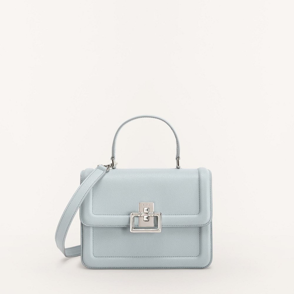 Women\'s Furla Villa Handbags Blue | 3794-RUWZI