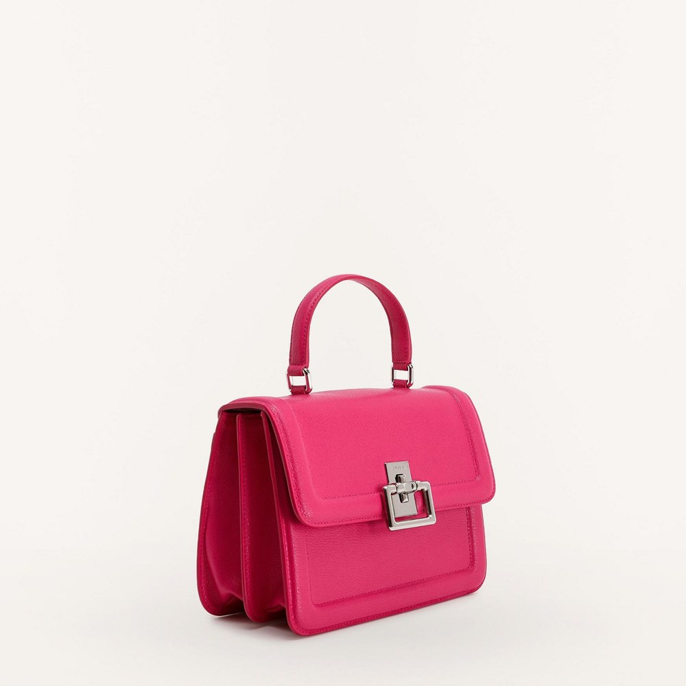 Women's Furla Villa Handbags Red | 0279-HXPOT