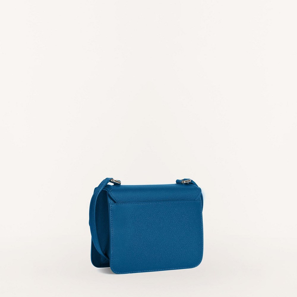 Women's Furla Villa Mini Bags Blue | 2195-MKEGJ