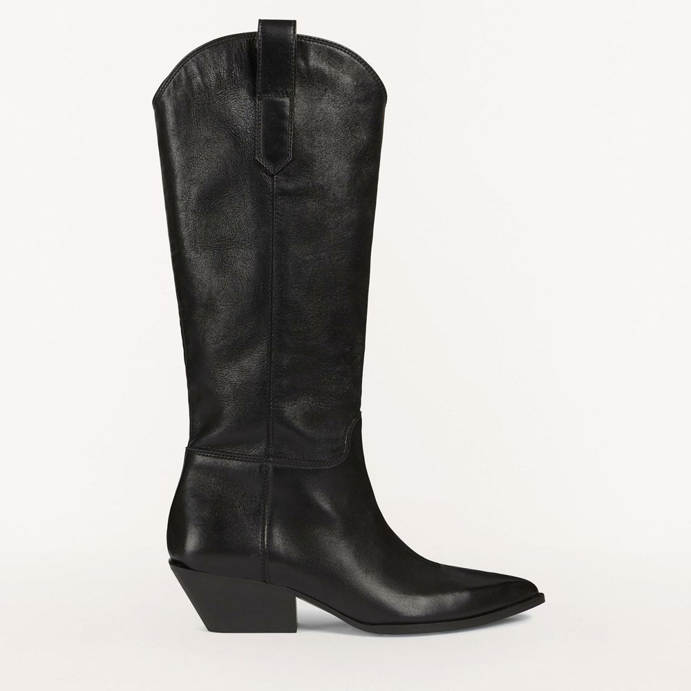 Women's Furla West Boots Black | 8520-KDYLT